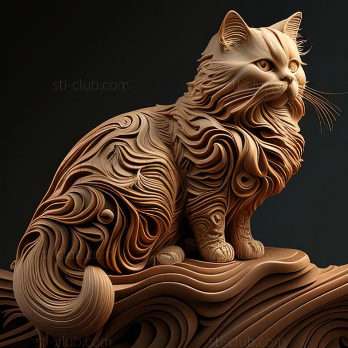 st Oriental Longhair cat